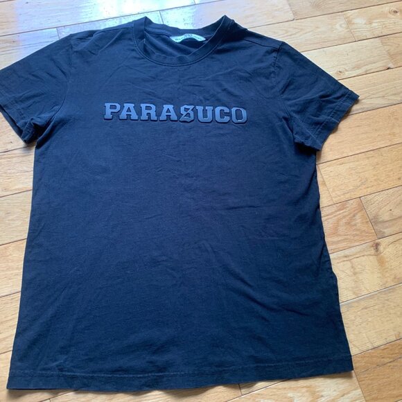 Parasuco Black Logo Graphic Tee – Size M - Picture 2 of 8